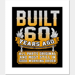 Funny 60th Birthday B-Day Gift Saying Age 60 Year Joke Posters and Art